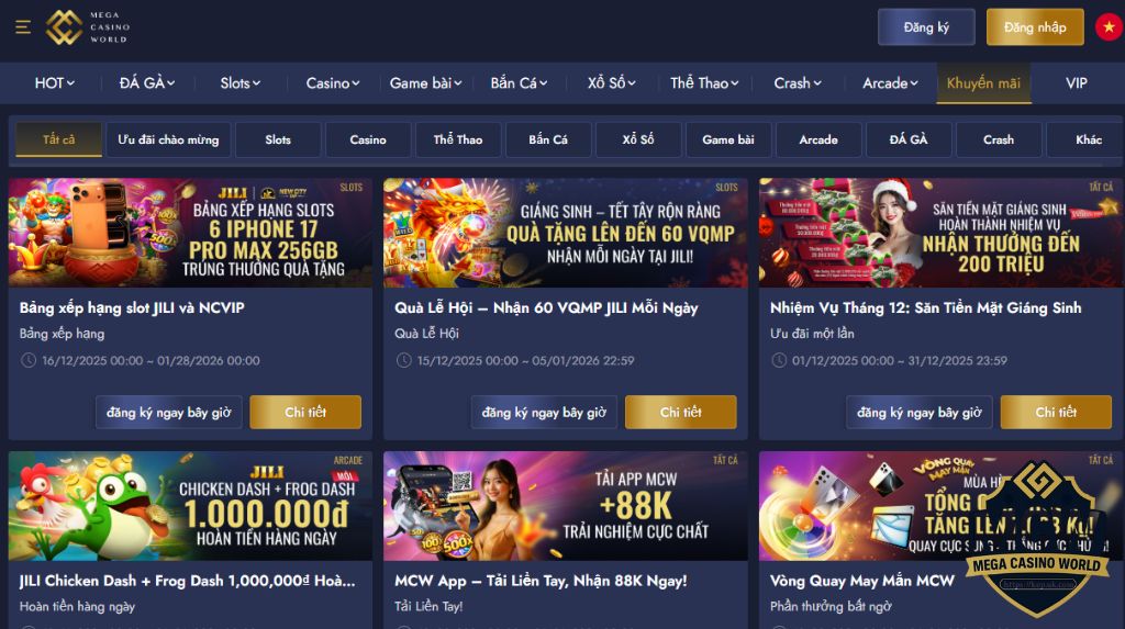 Ưu đãi chào mừng 100% cho thành viên mới tại MCW